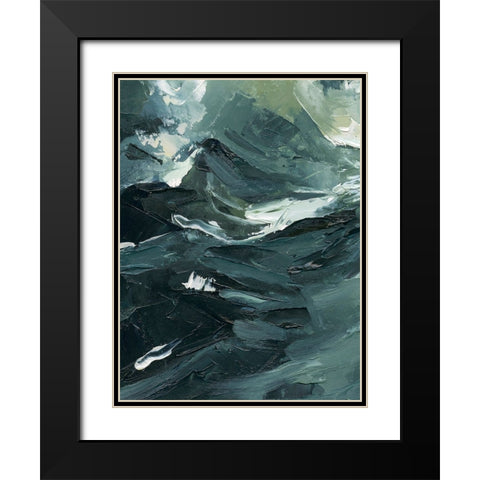 Lost in the Sea I Black Modern Wood Framed Art Print with Double Matting by Caroline, Emma