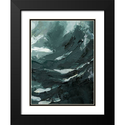 Lost in the Sea II Black Modern Wood Framed Art Print with Double Matting by Caroline, Emma