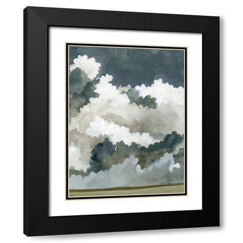 Vast Neutral Sky II Black Modern Wood Framed Art Print with Double Matting by Caroline, Emma