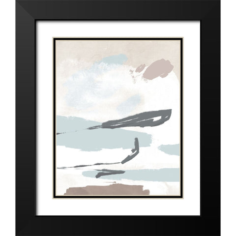 Neutral Wash I Black Modern Wood Framed Art Print with Double Matting by Green, Jacob