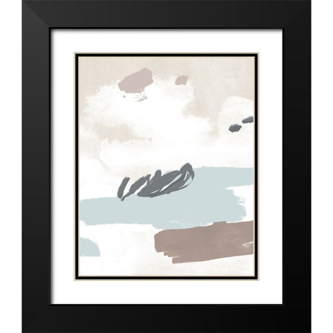 Neutral Wash II Black Modern Wood Framed Art Print with Double Matting by Green, Jacob