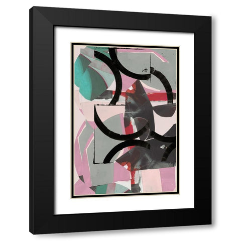 Cartissi Space I Black Modern Wood Framed Art Print with Double Matting by Cartissi