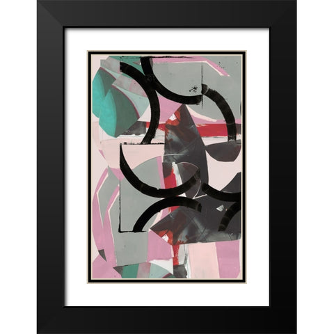 Cartissi Space I Black Modern Wood Framed Art Print with Double Matting by Cartissi