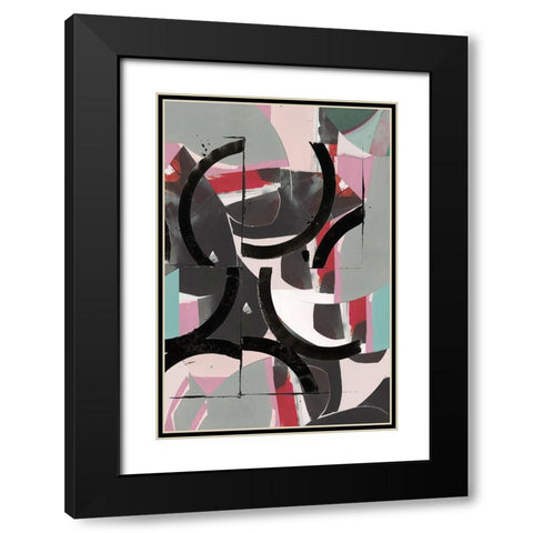 Cartissi Space II Black Modern Wood Framed Art Print with Double Matting by Cartissi