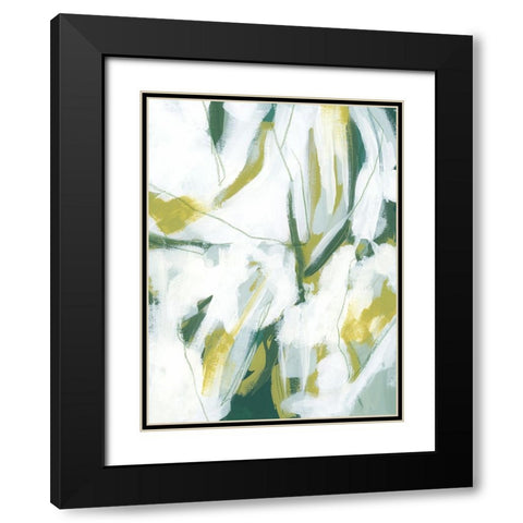Emerald Ice I Black Modern Wood Framed Art Print with Double Matting by Vess, June Erica