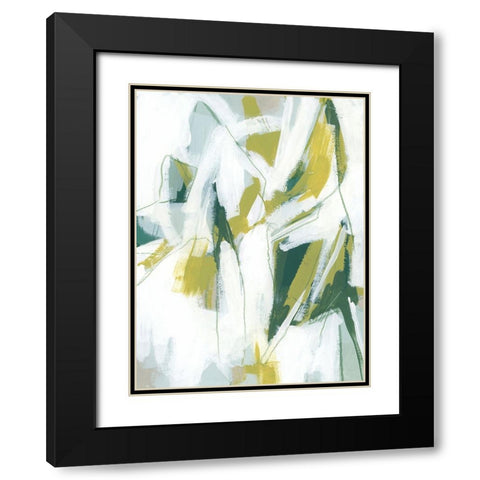 Emerald Ice III Black Modern Wood Framed Art Print with Double Matting by Vess, June Erica