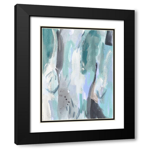 Ocean Crush I Black Modern Wood Framed Art Print with Double Matting by Wang, Melissa