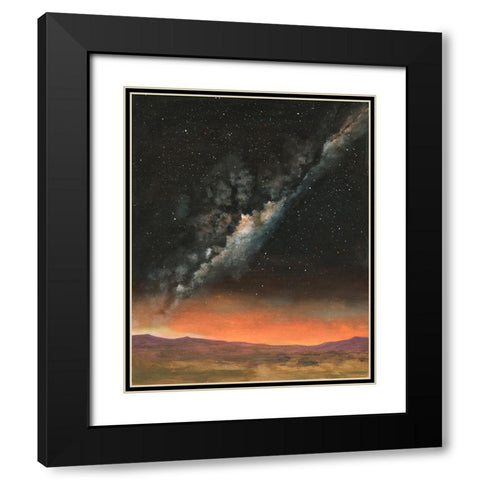 Milky Way Exposure II Black Modern Wood Framed Art Print with Double Matting by Willett, Michael