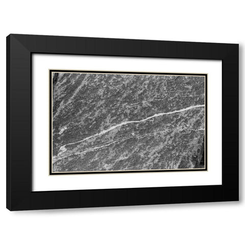 Found Textures IX Black Modern Wood Framed Art Print with Double Matting by Johnson, Jason
