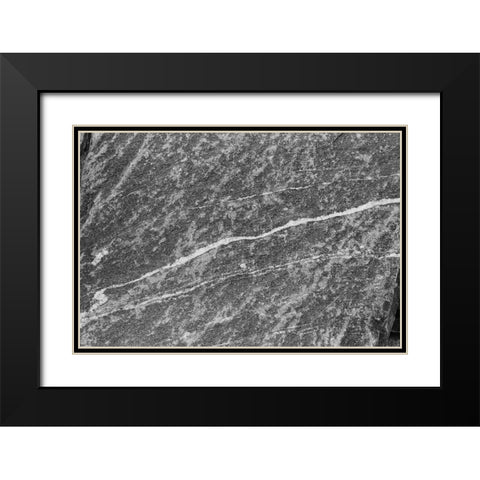 Found Textures IX Black Modern Wood Framed Art Print with Double Matting by Johnson, Jason