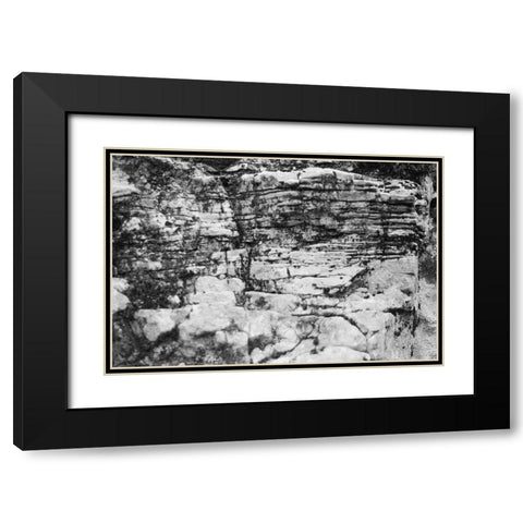 Found Textures XVIII Black Modern Wood Framed Art Print with Double Matting by Johnson, Jason