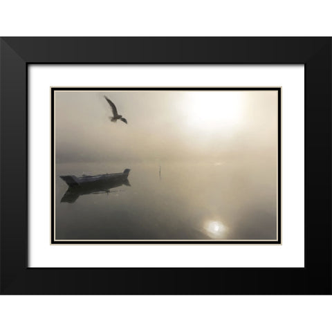 Sunset Scene Black Modern Wood Framed Art Print with Double Matting by Curinga, Kim