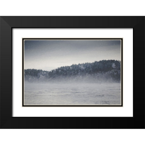 Fog and Forest Black Modern Wood Framed Art Print with Double Matting by Curinga, Kim