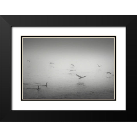 Curinga Scenes2 II Black Modern Wood Framed Art Print with Double Matting by Curinga, Kim