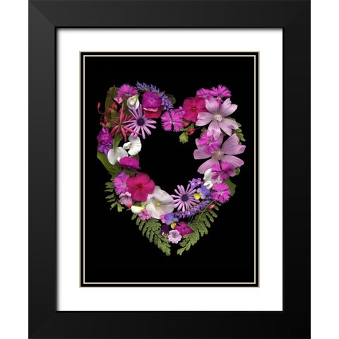 Flower Drama VI Black Modern Wood Framed Art Print with Double Matting by Stalus, Judy