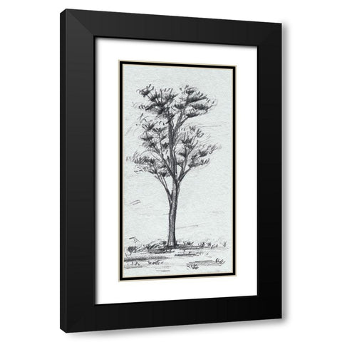 Tree in the Woods I Black Modern Wood Framed Art Print with Double Matting by Wang, Melissa