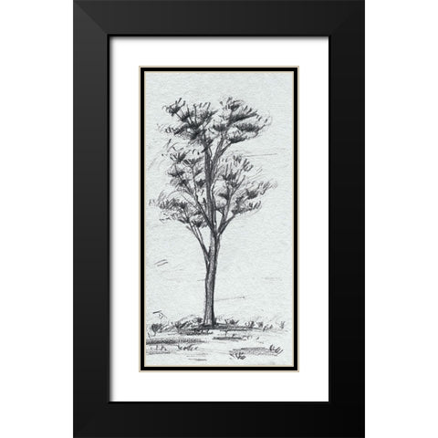 Tree in the Woods I Black Modern Wood Framed Art Print with Double Matting by Wang, Melissa