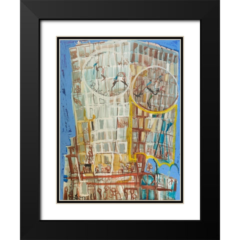 Bandaloo I Black Modern Wood Framed Art Print with Double Matting by Ferrell, Erin McGee