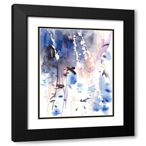 Late Night Breeze IV Black Modern Wood Framed Art Print with Double Matting by Wang, Melissa