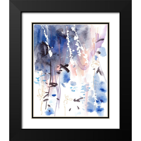 Late Night Breeze IV Black Modern Wood Framed Art Print with Double Matting by Wang, Melissa