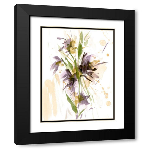 After Rain II Black Modern Wood Framed Art Print with Double Matting by Wang, Melissa