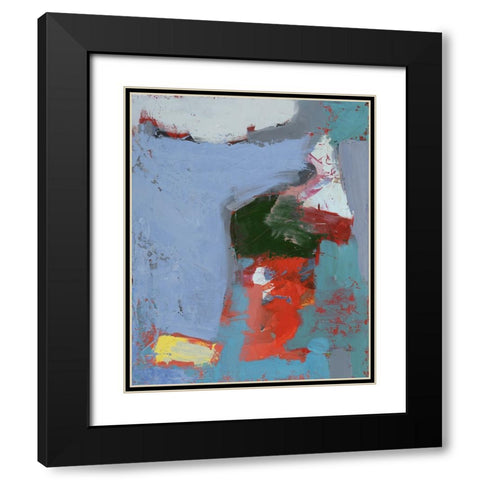 Colorful Expressionism I Black Modern Wood Framed Art Print with Double Matting by Ferrell, Erin McGee
