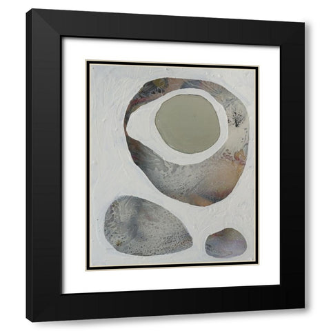 Orbs II Black Modern Wood Framed Art Print with Double Matting by Ferrell, Erin McGee