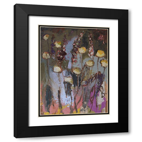 Idiosyncratic Floral  I Black Modern Wood Framed Art Print with Double Matting by Ferrell, Erin McGee