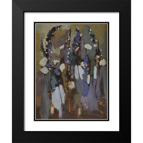 Idiosyncratic Floral  III Black Modern Wood Framed Art Print with Double Matting by Ferrell, Erin McGee