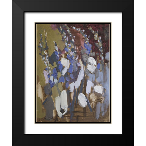 Idiosyncratic Floral  IV Black Modern Wood Framed Art Print with Double Matting by Ferrell, Erin McGee