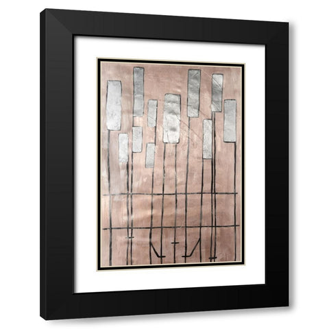 Clavichord I Black Modern Wood Framed Art Print with Double Matting by Willett, Michael