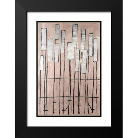 Clavichord II Black Modern Wood Framed Art Print with Double Matting by Willett, Michael