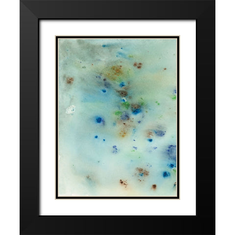 Hawaiian Rain II Black Modern Wood Framed Art Print with Double Matting by Fuchs, Jodi