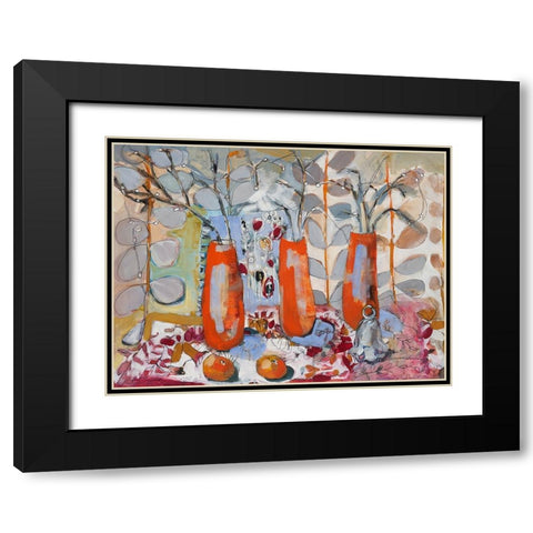 A Fruitful Day Black Modern Wood Framed Art Print with Double Matting by Ferrell, Erin McGee