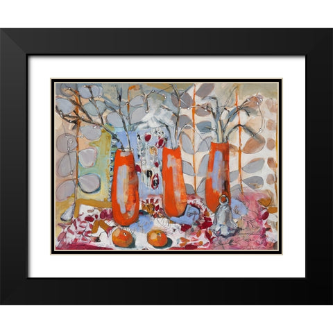 A Fruitful Day Black Modern Wood Framed Art Print with Double Matting by Ferrell, Erin McGee