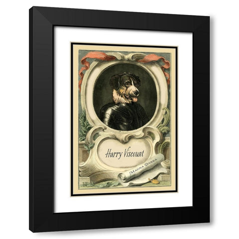 Royal Dog Portrait III Black Modern Wood Framed Art Print with Double Matting by Longley, Alicia