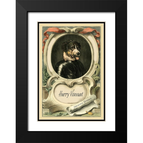 Royal Dog Portrait III Black Modern Wood Framed Art Print with Double Matting by Longley, Alicia