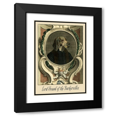 Royal Dog Portrait VI Black Modern Wood Framed Art Print with Double Matting by Longley, Alicia