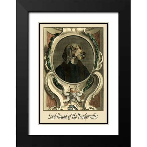 Royal Dog Portrait VI Black Modern Wood Framed Art Print with Double Matting by Longley, Alicia