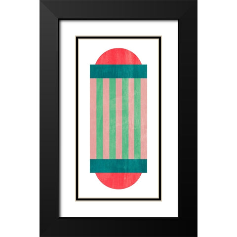 Sweet Blocks I Black Modern Wood Framed Art Print with Double Matting by Wang, Melissa