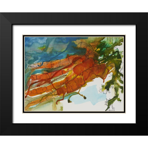 Fresh Carrots I Black Modern Wood Framed Art Print with Double Matting by Ferrell, Erin McGee