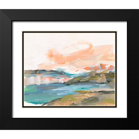 Dawn Breaking I Black Modern Wood Framed Art Print with Double Matting by Wang, Melissa