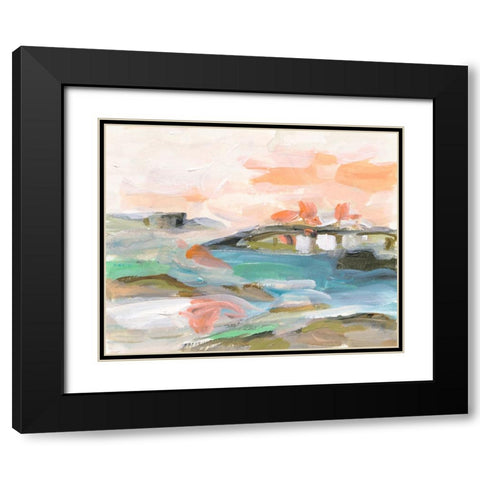 Dawn Breaking III Black Modern Wood Framed Art Print with Double Matting by Wang, Melissa