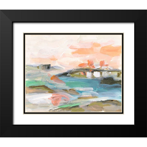 Dawn Breaking III Black Modern Wood Framed Art Print with Double Matting by Wang, Melissa