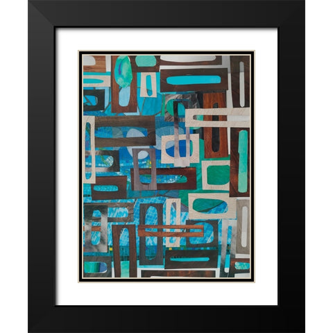 Pompeii Baths I Black Modern Wood Framed Art Print with Double Matting by Good, Coco