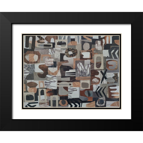 Safari Camp Serengeti III Black Modern Wood Framed Art Print with Double Matting by Good, Coco