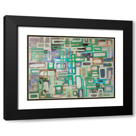 Yucatan Mayan Village III Black Modern Wood Framed Art Print with Double Matting by Good, Coco