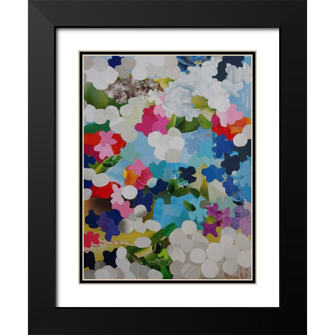 Desert Roses Black Modern Wood Framed Art Print with Double Matting by Good, Coco