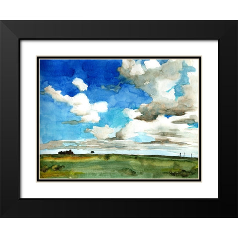 Bold Sky View I Black Modern Wood Framed Art Print with Double Matting by McCreery, Paul