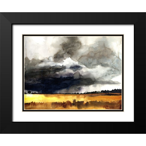 Bold Sky View II Black Modern Wood Framed Art Print with Double Matting by McCreery, Paul
